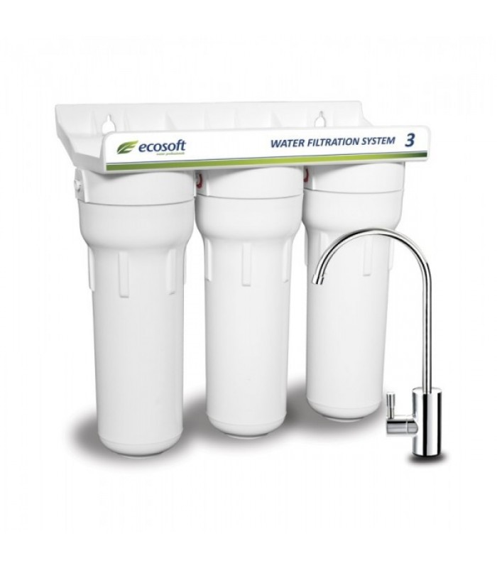 Φίλτρο 3 σταθμών κάτω του πάγκου της Ecosoft